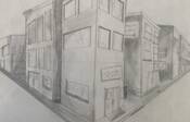 9.B Kresba perspektivy budov